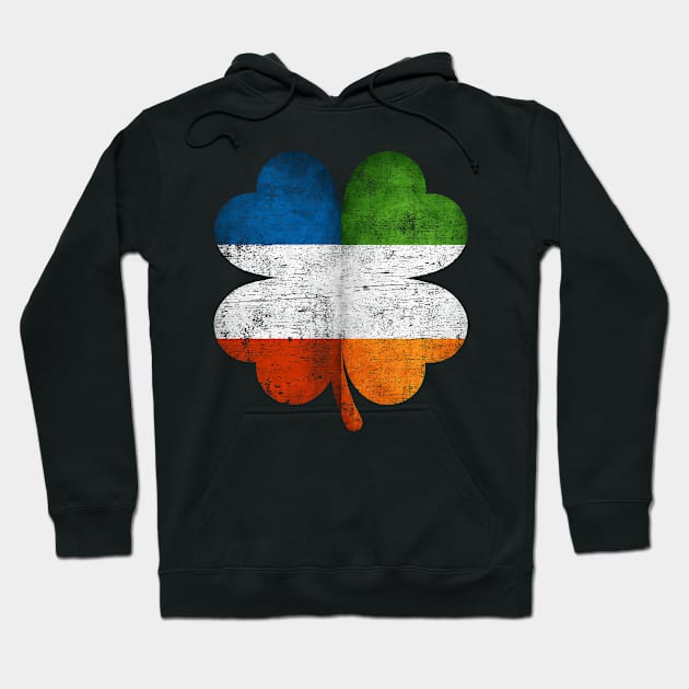 French Irish Shamrock France Ireland Flag St Patrick's Day Gift Hoodie by Henry jonh